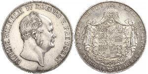 2 Thaler Royaume de Prusse (1701-1918) Argent Frédéric-Guillaume IV de Prusse (1795 - 1861)