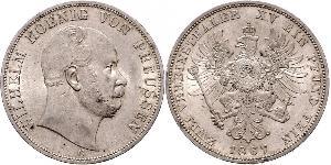 2 Thaler Royaume de Prusse (1701-1918) Argent Wilhelm I, German Emperor (1797-1888)