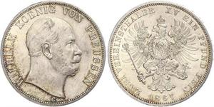 2 Thaler Royaume de Prusse (1701-1918) Argent Wilhelm I, German Emperor (1797-1888)