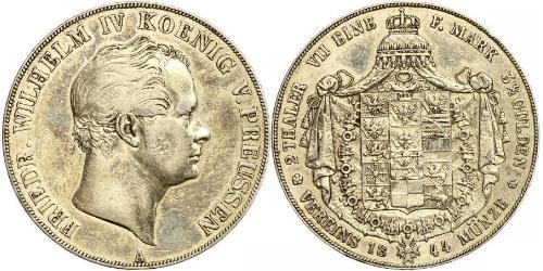 2 Thaler Royaume de Prusse (1701-1918) Argent Frédéric-Guillaume IV de Prusse (1795 - 1861)