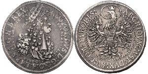 2 Thaler Saint-Empire romain germanique (962-1806) Argent Léopold Ier de Habsbourg(1640-1705)