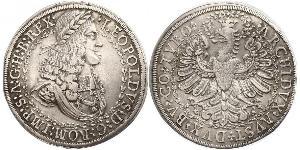 2 Thaler Saint-Empire romain germanique (962-1806) Argent Léopold Ier de Habsbourg(1640-1705)