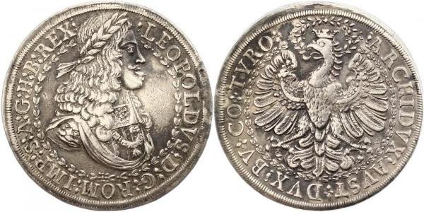 2 Thaler Saint-Empire romain germanique (962-1806) Argent Léopold Ier de Habsbourg(1640-1705)
