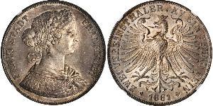 2 Thaler States of Germany Argent 