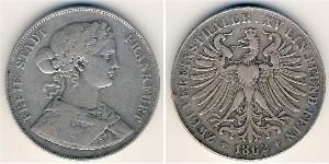 2 Thaler States of Germany Argent 