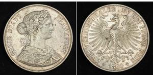 2 Thaler States of Germany Argent 