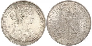 2 Thaler States of Germany Argent 
