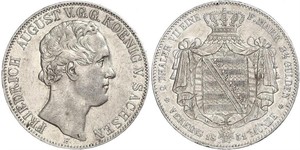 2 Thaler States of Germany Argent 