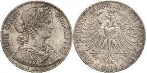 2 Thaler States of Germany Argent 