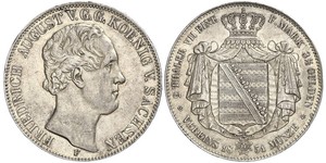 2 Thaler States of Germany Argent 