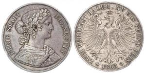 2 Thaler States of Germany Argent 