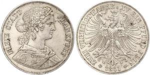 2 Thaler States of Germany Argent 