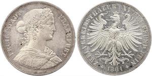 2 Thaler States of Germany Argent 