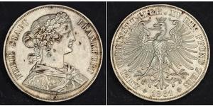 2 Thaler States of Germany Argent 