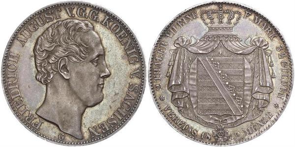 2 Thaler States of Germany Argent 