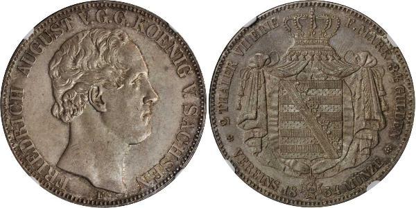 2 Thaler States of Germany Argent 