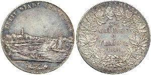 2 Thaler Ville libre de Francfort Argent 