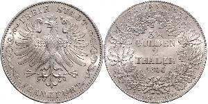 2 Thaler Ville libre de Francfort Argent 