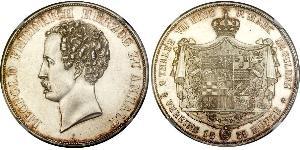 2 Thaler Anhalt-Dessau (1603 -1863) Argento Leopoldo IV di Anhalt-Dessau (1794 – 1871)
