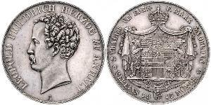 2 Thaler Anhalt-Dessau (1603 -1863) Argento Leopoldo IV di Anhalt-Dessau (1794 – 1871)