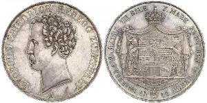 2 Thaler Anhalt-Dessau (1603 -1863) Argento Leopoldo IV di Anhalt-Dessau (1794 – 1871)