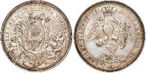 2 Thaler Augusta (Germania) (1276 - 1803) Argento Carlo VI del Sacro Romano Impero (1685-1740)