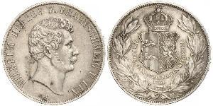 2 Thaler Ducato di Brunswick (1815 - 1918) Argento Guglielmo VIII di Brunswick