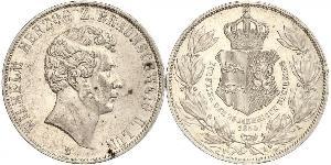 2 Thaler Ducato di Brunswick (1815 - 1918) Argento Guglielmo VIII di Brunswick