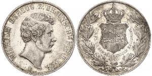 2 Thaler Ducato di Brunswick (1815 - 1918) Argento Guglielmo VIII di Brunswick