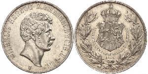 2 Thaler Ducato di Brunswick (1815 - 1918) Argento Guglielmo VIII di Brunswick