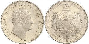 2 Thaler Grand Duchy of Baden (1806-1918) Argento Leopoldo di Baden(1790 – 1852)