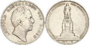 2 Thaler Grand Duchy of Baden (1806-1918) Argento Leopoldo di Baden(1790 – 1852)