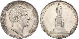 2 Thaler Grand Duchy of Baden (1806-1918) Argento Leopoldo di Baden(1790 – 1852)