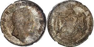 2 Thaler Grand Duchy of Baden (1806-1918) Argento Leopoldo di Baden(1790 – 1852)