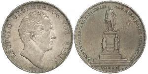 2 Thaler Grand Duchy of Baden (1806-1918) Argento Leopoldo di Baden(1790 – 1852)