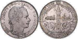 2 Thaler Impero austriaco (1804-1867) Argento Franz Joseph I (1830 - 1916)