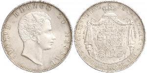 2 Thaler Nassau (stato) (1806 - 1866) Argento Adolfo di Lussemburgo