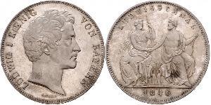 2 Thaler Regno di Baviera (1806 - 1918) Argento Ludovico I di Baviera (re)(1786 – 1868)