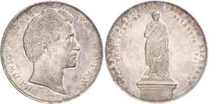 2 Thaler Regno di Baviera (1806 - 1918) Argento Ludovico I di Baviera (re)(1786 – 1868)