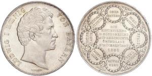 2 Thaler Regno di Baviera (1806 - 1918) Argento Ludovico I di Baviera (re)(1786 – 1868)