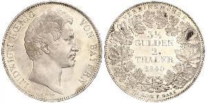 2 Thaler Regno di Baviera (1806 - 1918) Argento Ludovico I di Baviera (re)(1786 – 1868)