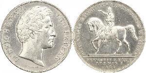 2 Thaler Regno di Baviera (1806 - 1918) Argento Ludovico I di Baviera (re)(1786 – 1868)