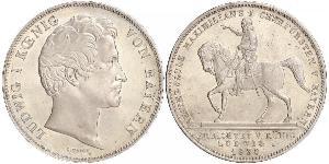 2 Thaler Regno di Baviera (1806 - 1918) Argento Ludovico I di Baviera (re)(1786 – 1868)
