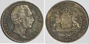 2 Thaler Regno di Baviera (1806 - 1918) Argento Massimiliano II di Baviera(1811 - 1864)