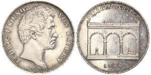 2 Thaler Regno di Baviera (1806 - 1918) Argento Ludovico I di Baviera (re)(1786 – 1868)