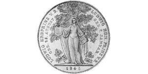 2 Thaler Regno di Baviera (1806 - 1918) Argento Ludovico I di Baviera (re)(1786 – 1868)
