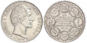 2 Thaler Regno di Baviera (1806 - 1918) Argento Ludovico I di Baviera (re)(1786 – 1868)