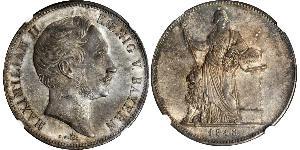 2 Thaler Regno di Baviera (1806 - 1918) Argento Massimiliano II di Baviera(1811 - 1864)