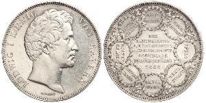 2 Thaler Regno di Baviera (1806 - 1918) Argento Ludovico I di Baviera (re)(1786 – 1868)