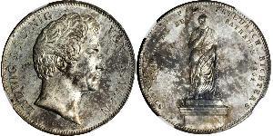 2 Thaler Regno di Baviera (1806 - 1918) Argento Ludovico I di Baviera (re)(1786 – 1868)